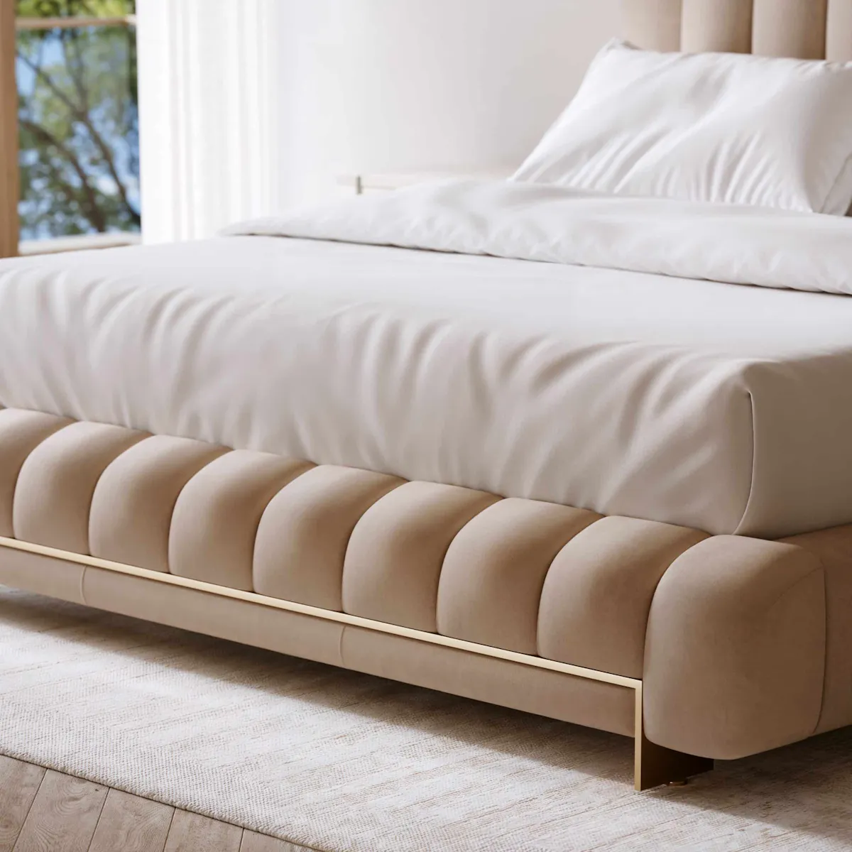 Caracole CLA-425V-126 Well Balanced Kg Bed Ecru Caracole CLA-425V-126 Well Balanced Kg Bed Ecru