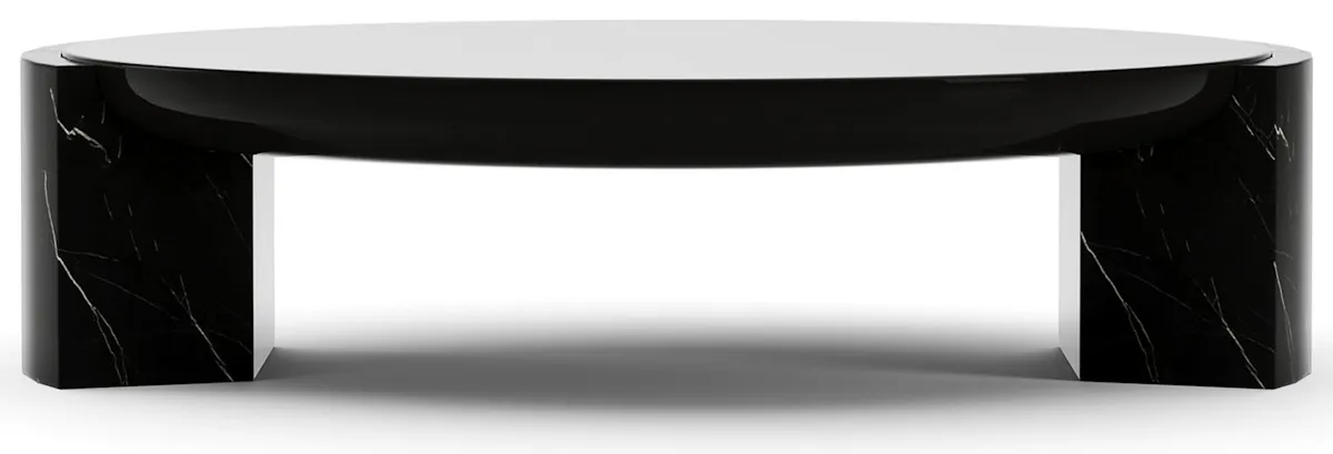 Caracole CLA-425V-407 Overlap Round Cocktail Table Dark Caracole CLA-425V-407 Overlap Round Cocktail Table Dark