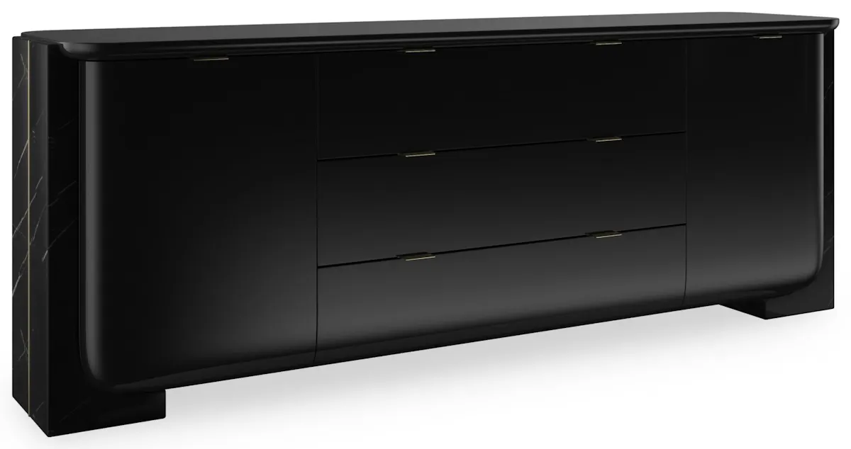 Caracole CLA-425V-254 Overlap Sideboard Dark Caracole CLA-425V-254 Overlap Sideboard Dark