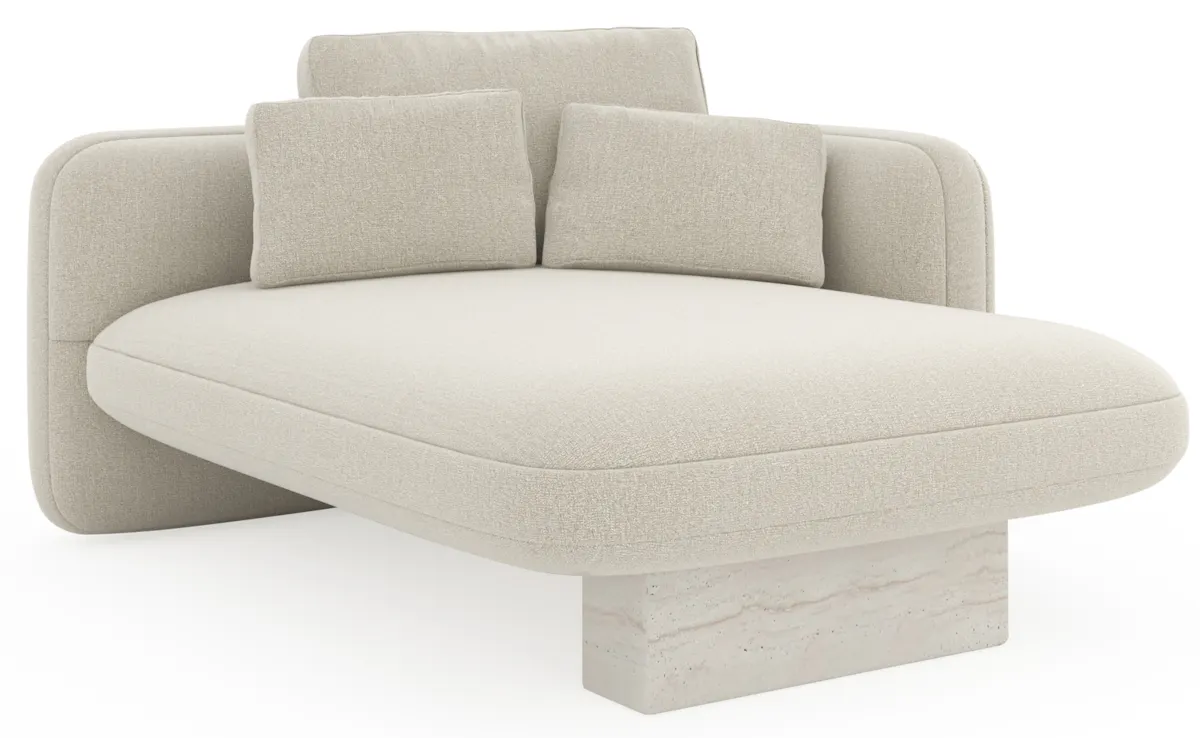 Caracole UPH-425V-RH5-B Overlap RAF Chaise Ecru Caracole UPH-425V-RH5-B Overlap RAF Chaise Ecru