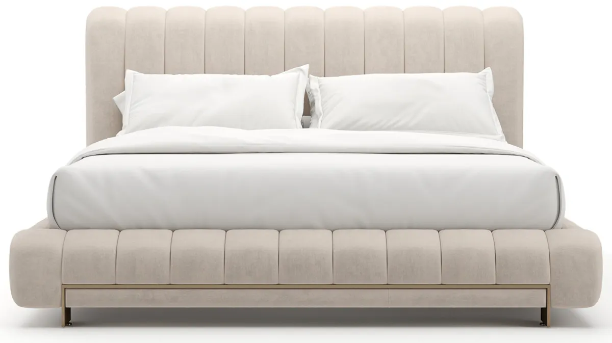 Caracole CLA-425V-126 Well Balanced Kg Bed Ecru Caracole CLA-425V-126 Well Balanced Kg Bed Ecru