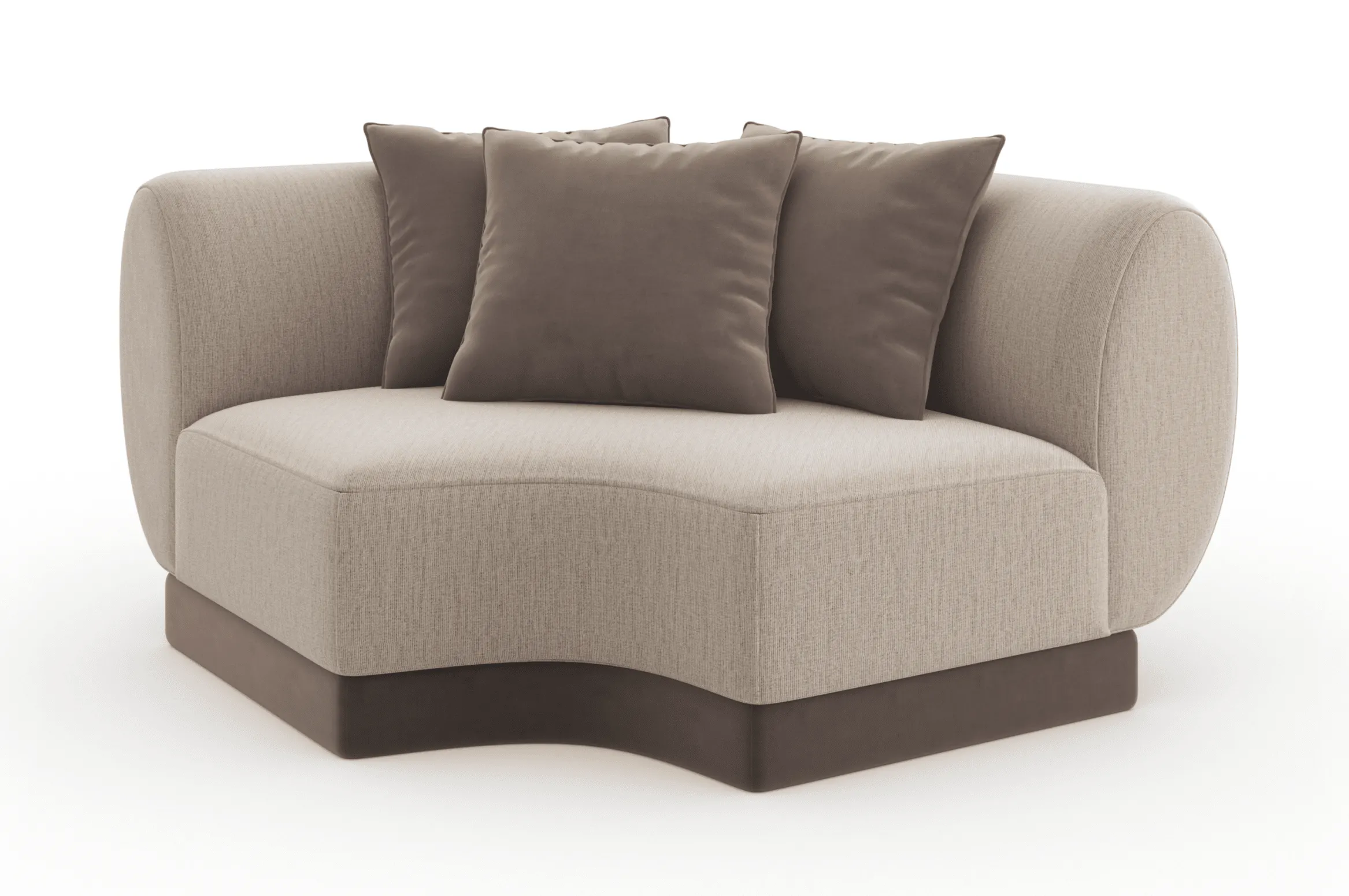 Caracole UPH-425V-CR1-A Seta Corner Oatmeal