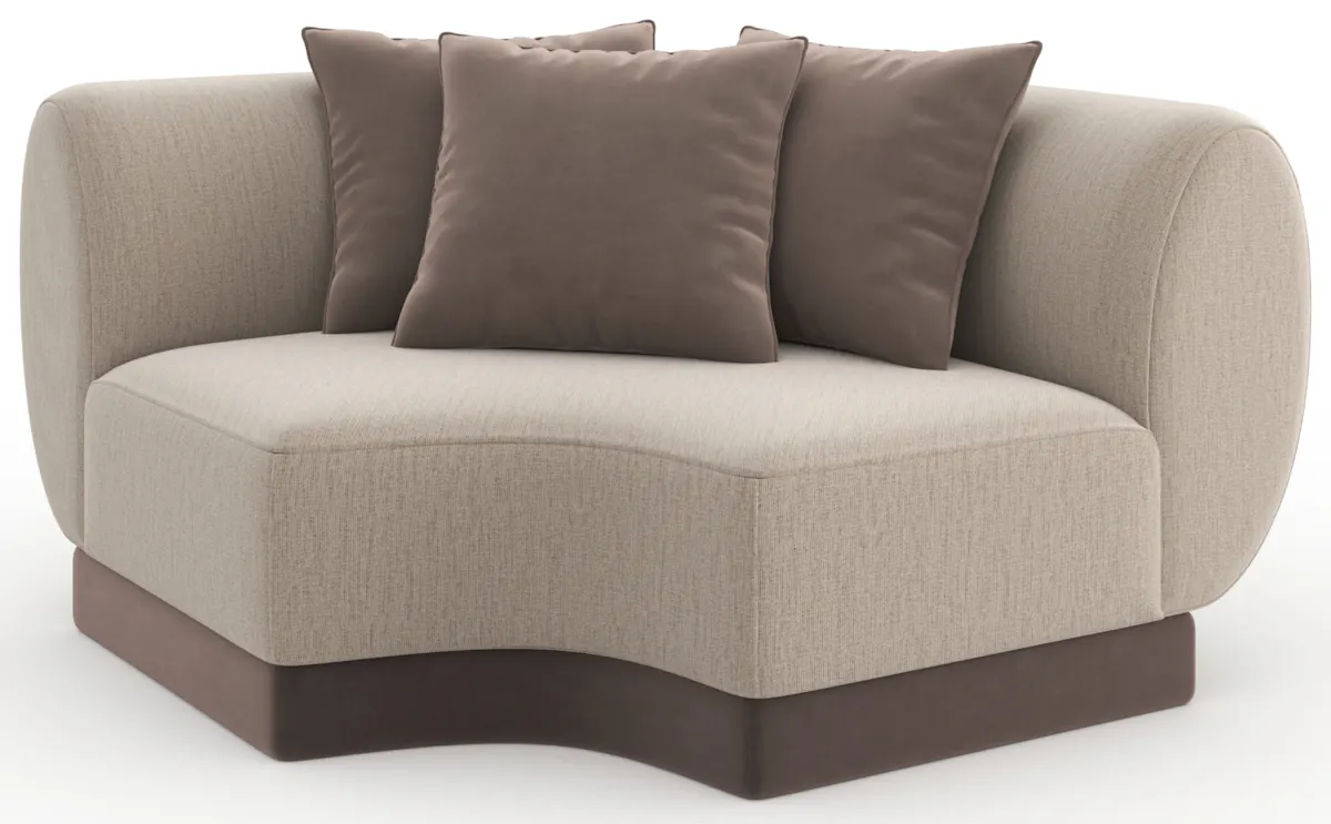 Caracole UPH-425V-CR1-A Seta Corner Oatmeal Caracole UPH-425V-CR1-A Seta Corner Oatmeal