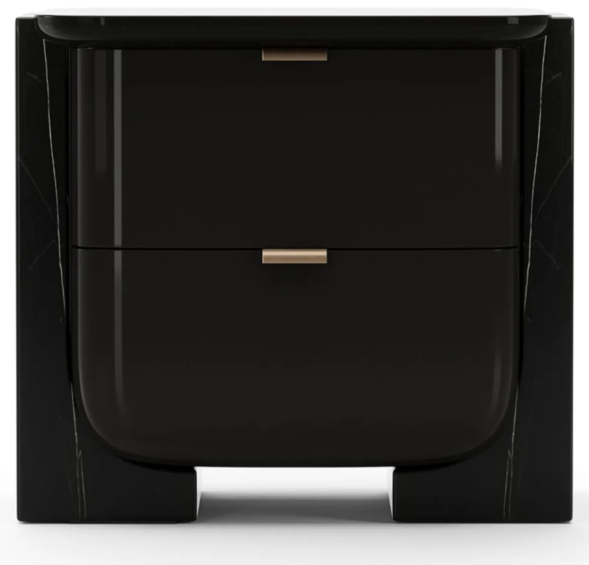 Caracole CLA-425V-0616 Overlap Small Nightstand Dark Caracole CLA-425V-0616 Overlap Small Nightstand Dark