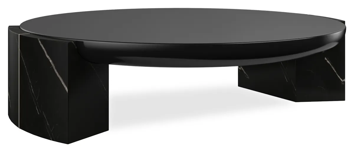 Caracole CLA-425V-407 Overlap Round Cocktail Table Dark Caracole CLA-425V-407 Overlap Round Cocktail Table Dark