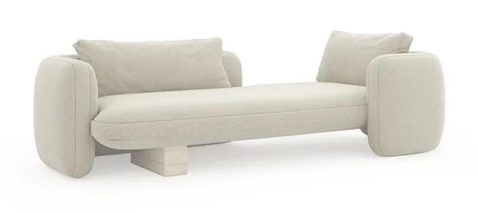 Caracole UPH-425V-072-B Overlap Bedroom Chaise Ecru Caracole UPH-425V-072-B Overlap Bedroom Chaise Ecru