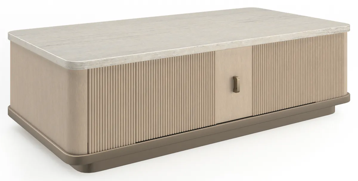 Caracole CLA-425V-401 Rhythm Rectangle Cocktail Table Caracole CLA-425V-401 Rhythm Rectangle Cocktail Table