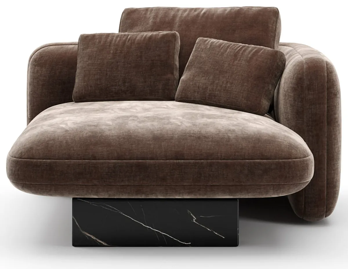Caracole UPH-425V-RH5-A Overlap RAF Chaise Dark Taupe Caracole UPH-425V-RH5-A Overlap RAF Chaise Dark Taupe