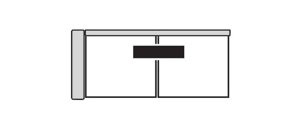 Four Seasons 75095LSS-LSF BENTON LSF LOVESEAT SLEEPER