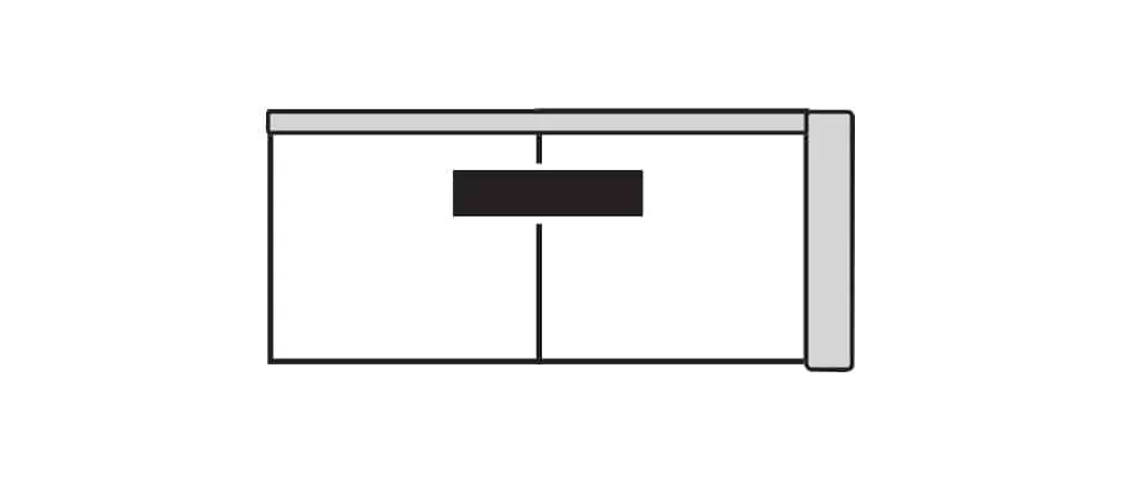 Four Seasons 75095LSS-RSF BENTON RSF LOVESEAT SLEEPER