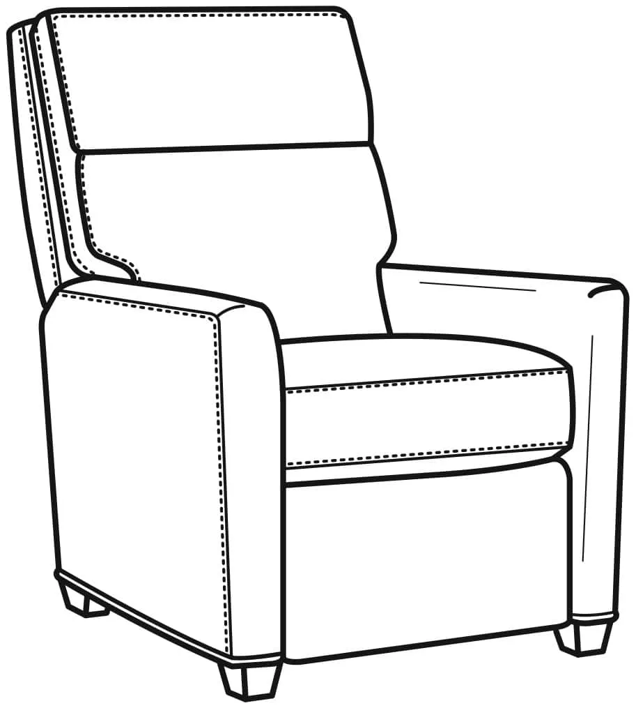 CR Laine L1106-05MR Curtis Leather Manual Recliner