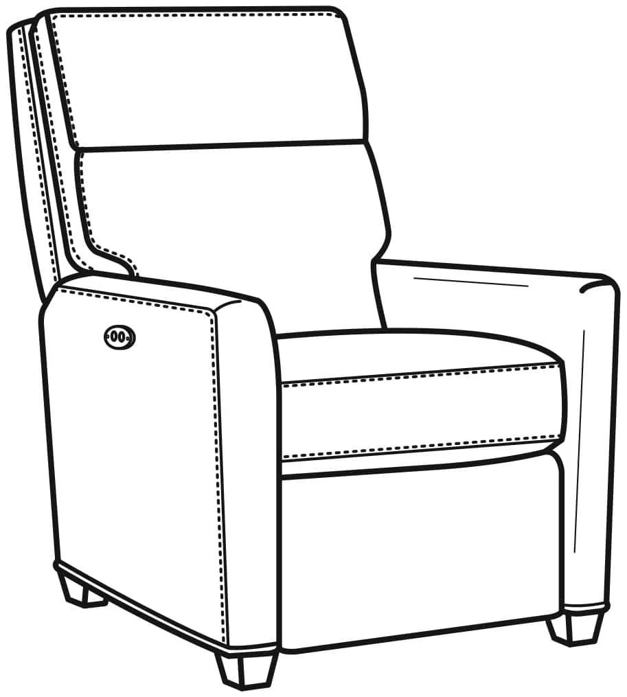 CR Laine L1106-05PR Curtis Leather Power Recliner CR Laine L1106-05PR Curtis Leather Power Recliner