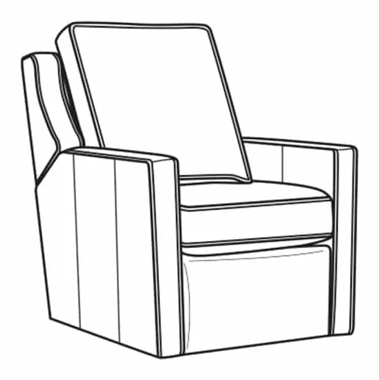 CR Laine L1726-05SWMR Harper Leather Swivel Manual Recliner CR Laine L1726-05SWMR Harper Leather Swivel Manual Recliner
