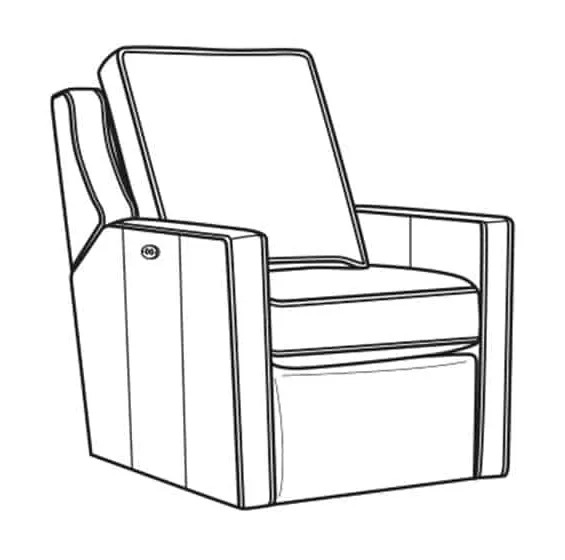CR Laine L1726-05SWPR Harper Leather Swivel Power Recliner CR Laine L1726-05SWPR Harper Leather Swivel Power Recliner