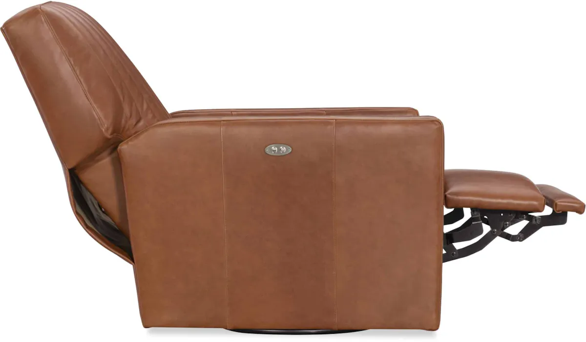 CR Laine L1775-05CHSWPR Malcolm Leather Swivel Power Recliner Channel Back CR Laine L1775-05CHSWPR Malcolm Leather Swivel Power Recliner Channel Back