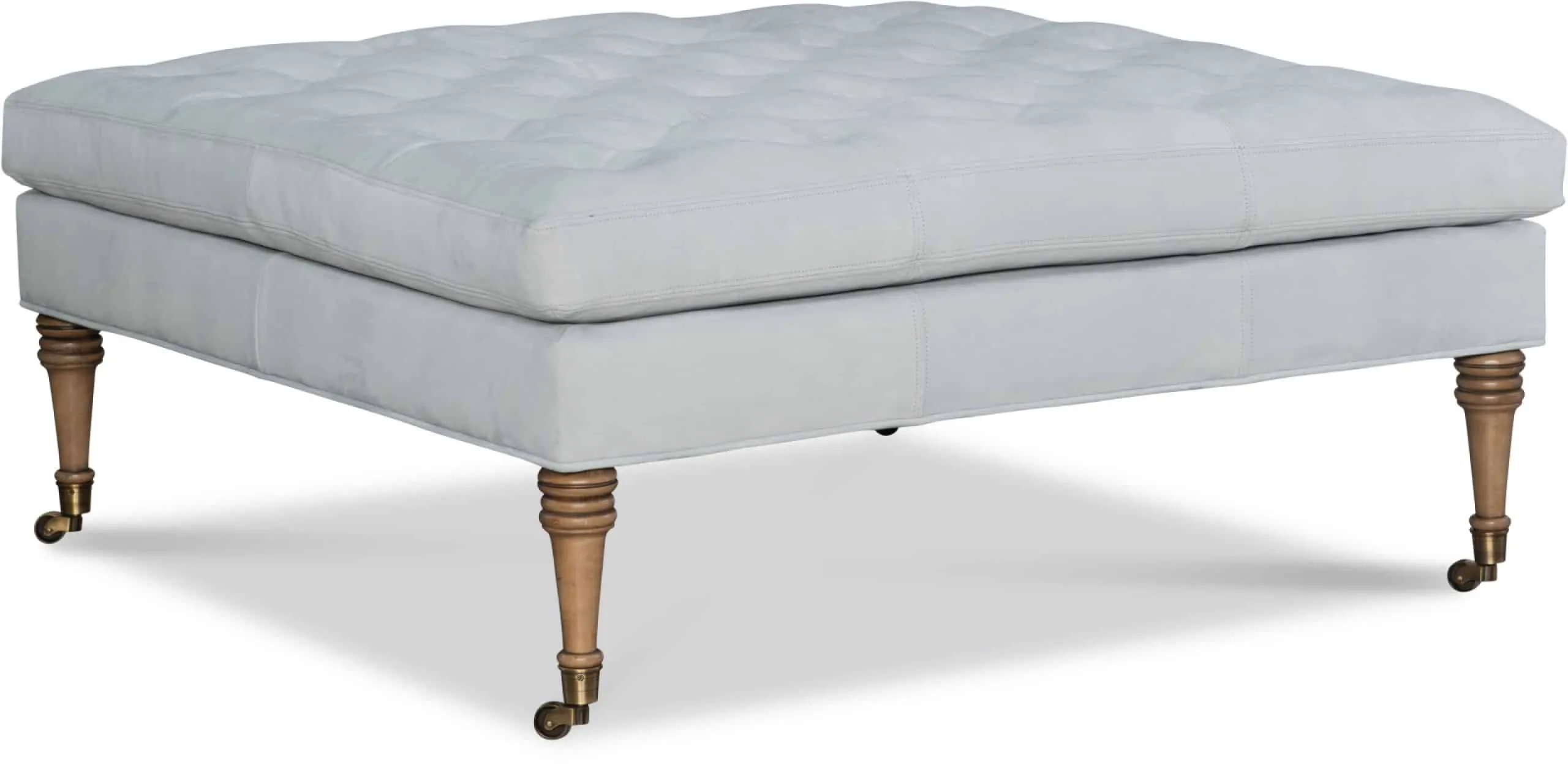 CR Laine L5027-07 Riley Leather Square Ottoman