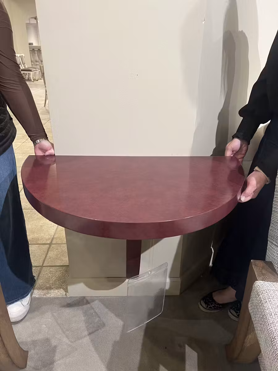 Highland House HH28-120-C1/10 Custom Red Floating Console Highland House HH28-120-C1/10 Custom Red Floating Console