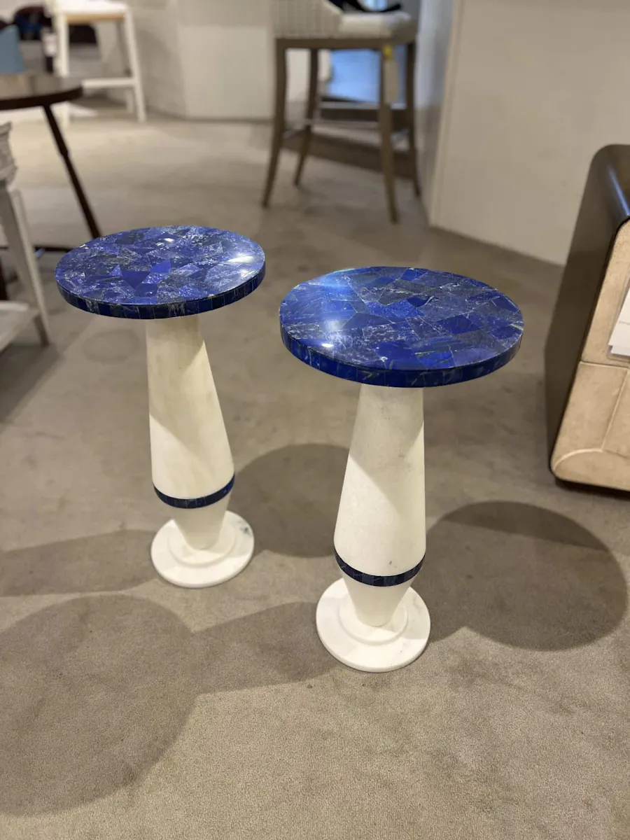 Maitland-Smith 8379-30L/60 Lapis Martini Table Maitland-Smith 8379-30L/60 Lapis Martini Table