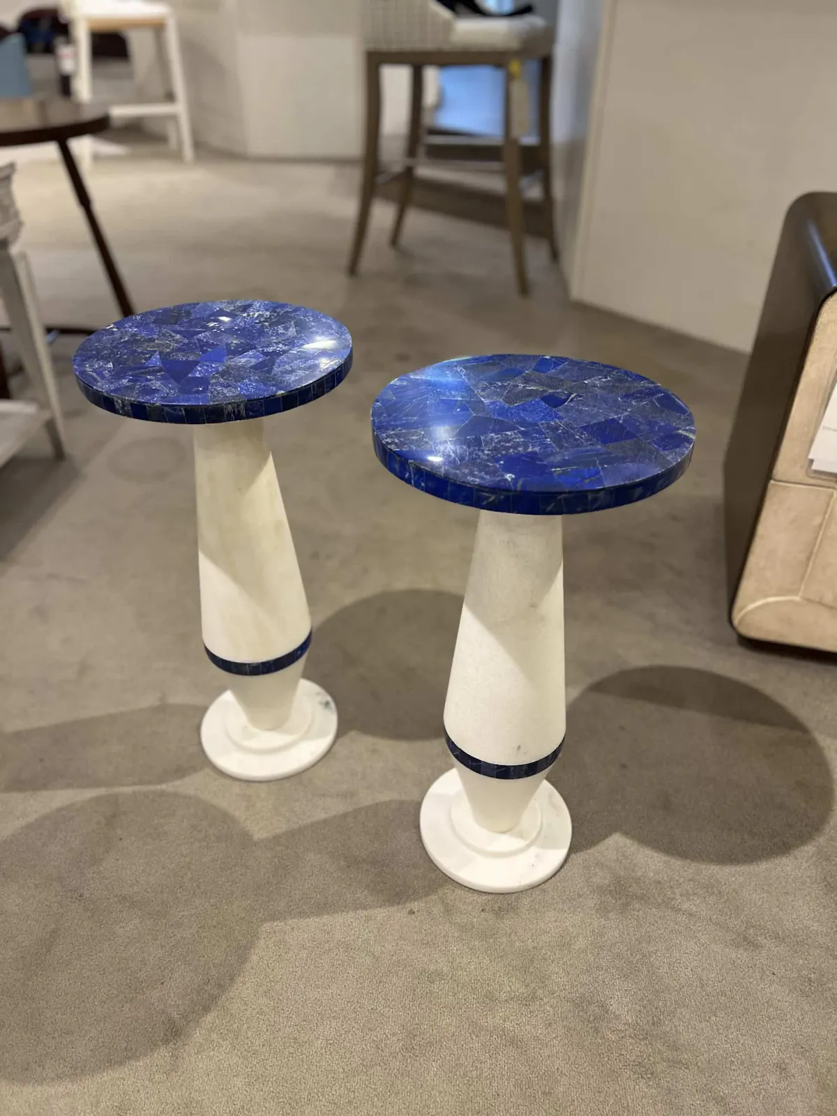 Maitland-Smith 8379-30L/60 Lapis Martini Table Maitland-Smith 8379-30L/60 Lapis Martini Table