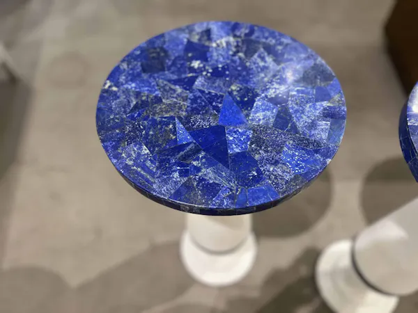 Maitland-Smith 8379-30L/60 Lapis Martini Table Maitland-Smith 8379-30L/60 Lapis Martini Table