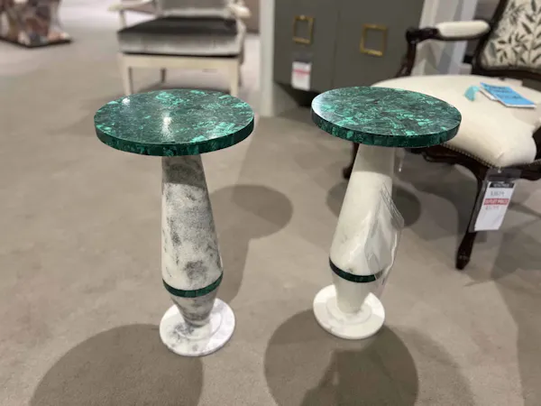 Maitland-Smith 8379-30M/70 Malachite Martini Table Maitland-Smith 8379-30M/70 Malachite Martini Table
