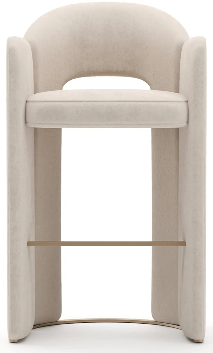 Caracole CLA-425V-301 Overlap Bar Stool Ivory Caracole CLA-425V-301 Overlap Bar Stool Ivory
