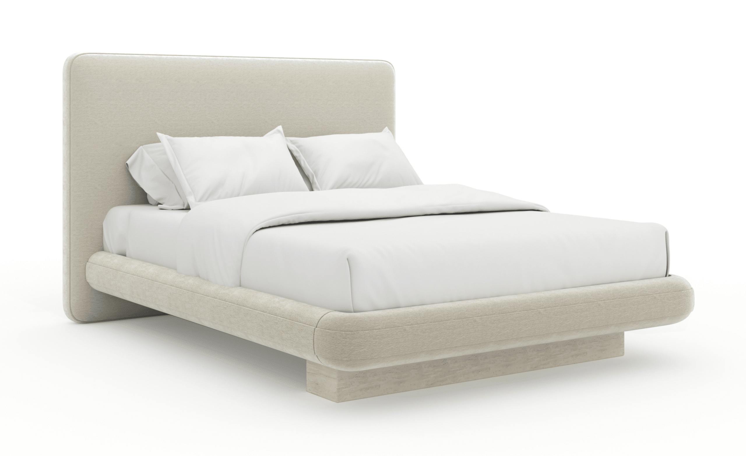 Caracole CLA-425V-101 Overlap Uph Qn Bed Ivory