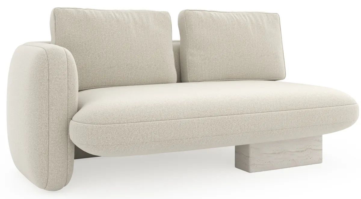 Caracole UPH-425V-LL5-B Overlap LAF Loveseat Ecru Caracole UPH-425V-LL5-B Overlap LAF Loveseat Ecru