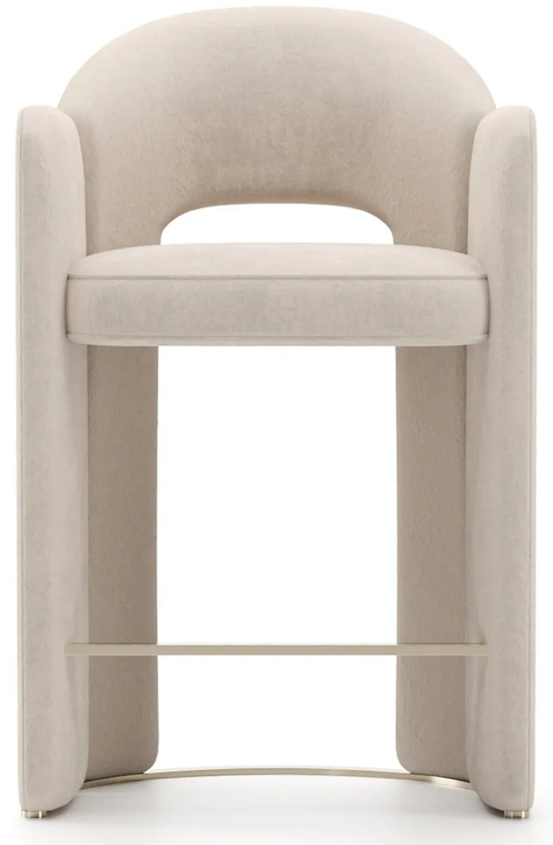 Caracole CLA-425V-311 Overlap Counter Stool Ivory Caracole CLA-425V-311 Overlap Counter Stool Ivory