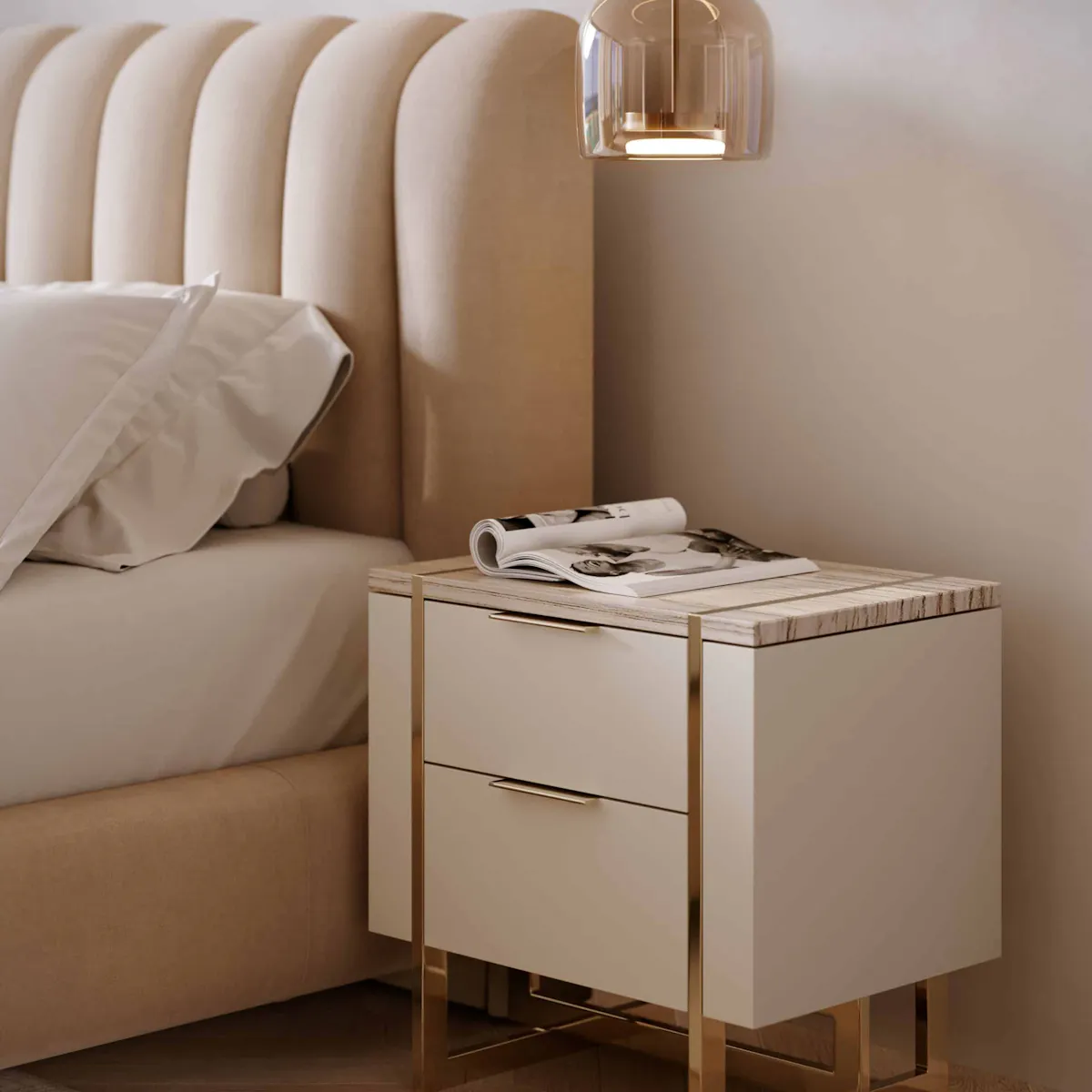 Caracole CLA-425V-0613 Wish You Were Here Nightstand Caracole CLA-425V-0613 Wish You Were Here Nightstand