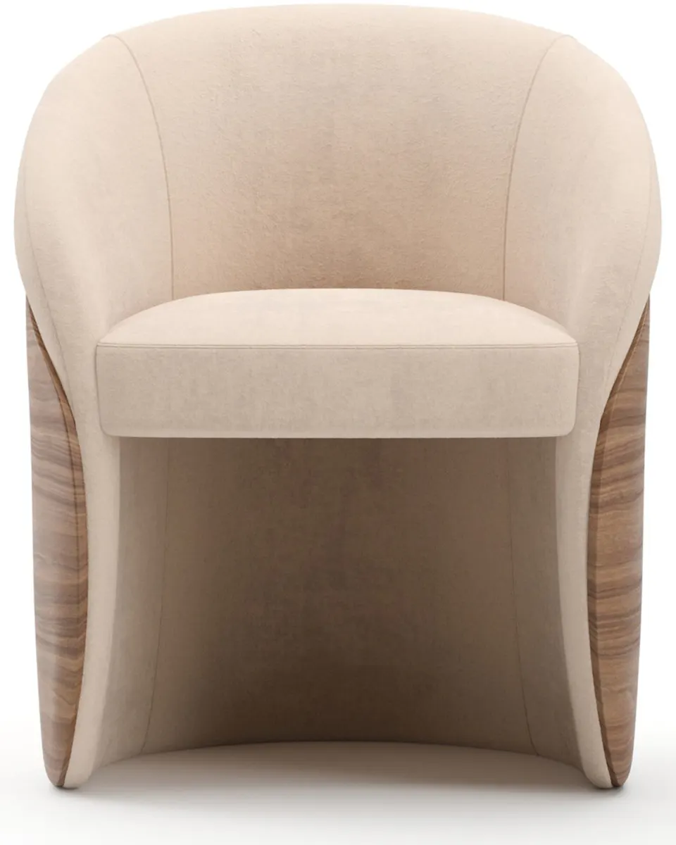 Caracole UPH-425V-135-A Fleur Wood Back Dining Chair Caracole UPH-425V-135-A Fleur Wood Back Dining Chair