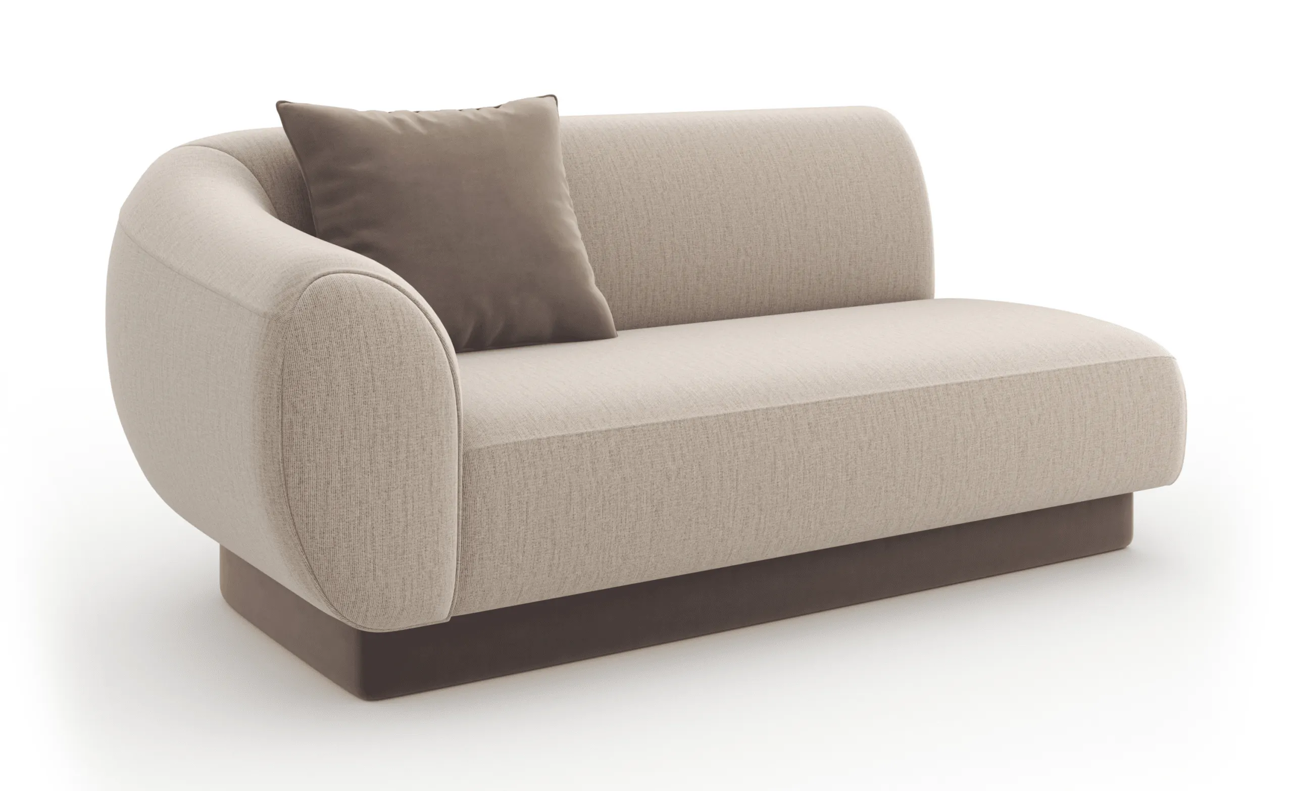 Caracole UPH-425V-LL1-A Seta LAF Loveseat Oatmeal