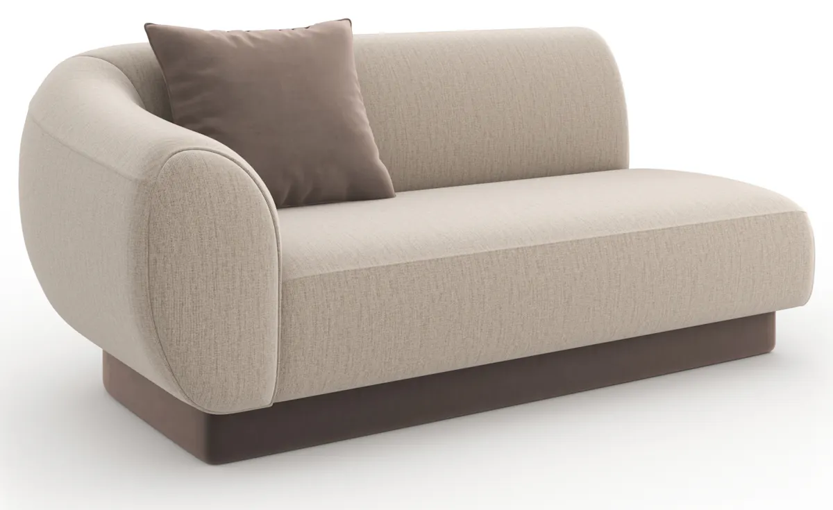 Caracole UPH-425V-LL1-A Seta LAF Loveseat Oatmeal Caracole UPH-425V-LL1-A Seta LAF Loveseat Oatmeal