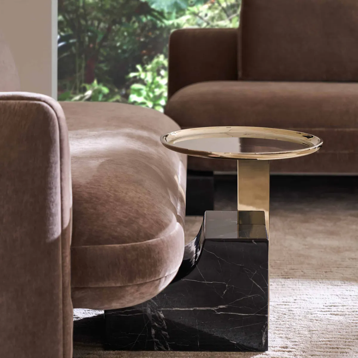Caracole UPH-425V-WE5-4A Overlap Sectional Accent Table Dark Caracole UPH-425V-WE5-4A Overlap Sectional Accent Table Dark