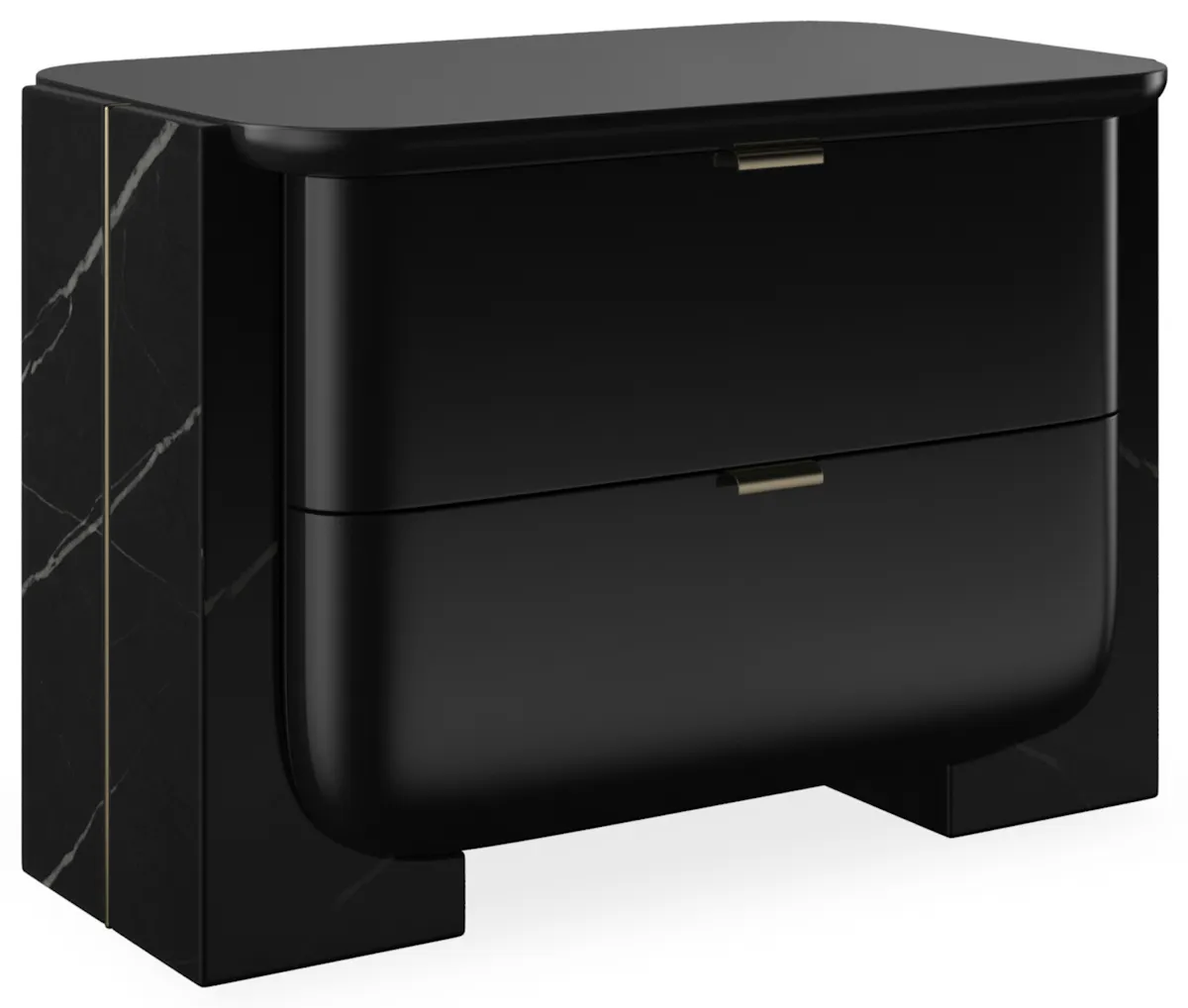 Caracole CLA-425V-0617 Overlap Large Nightstand Dark Caracole CLA-425V-0617 Overlap Large Nightstand Dark
