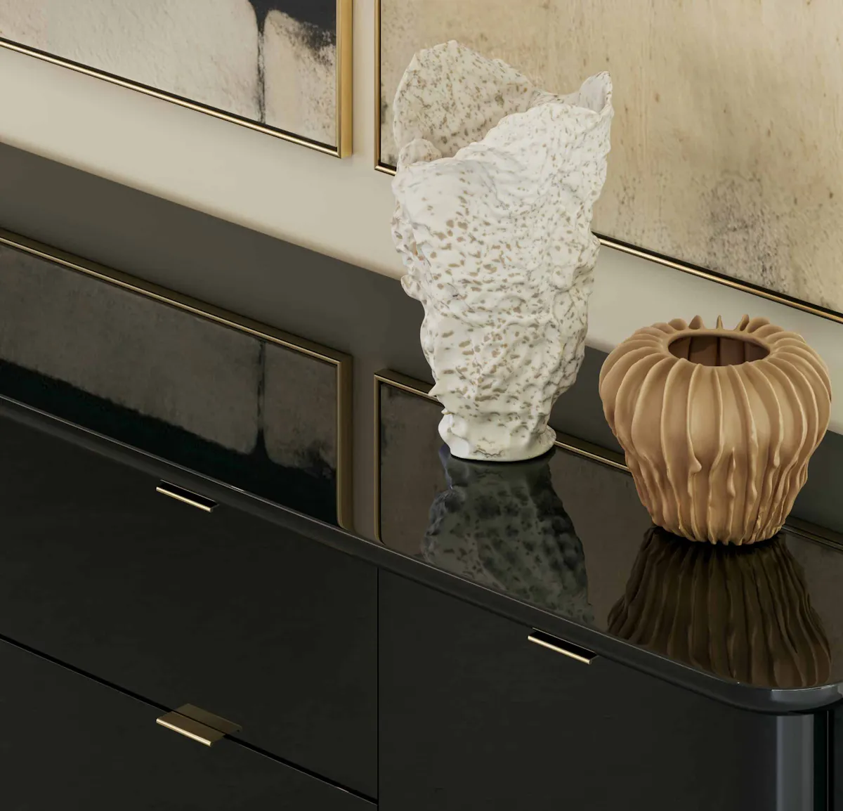 Caracole CLA-425V-254 Overlap Sideboard Dark Caracole CLA-425V-254 Overlap Sideboard Dark