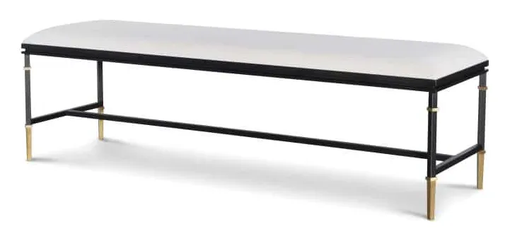 Century CBA-555-V1 Monterey Upholstered/Metal Bench Century CBA-555-V1 Monterey Upholstered/Metal Bench