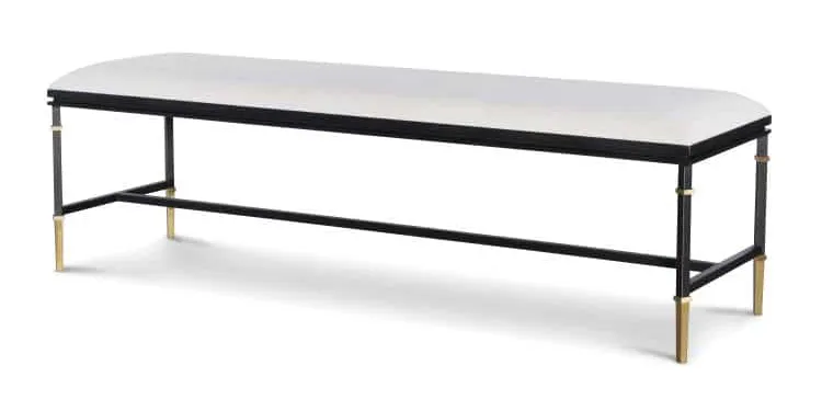 Century CBA-555-V1 Monterey Upholstered/Metal Bench Century CBA-555-V1 Monterey Upholstered/Metal Bench