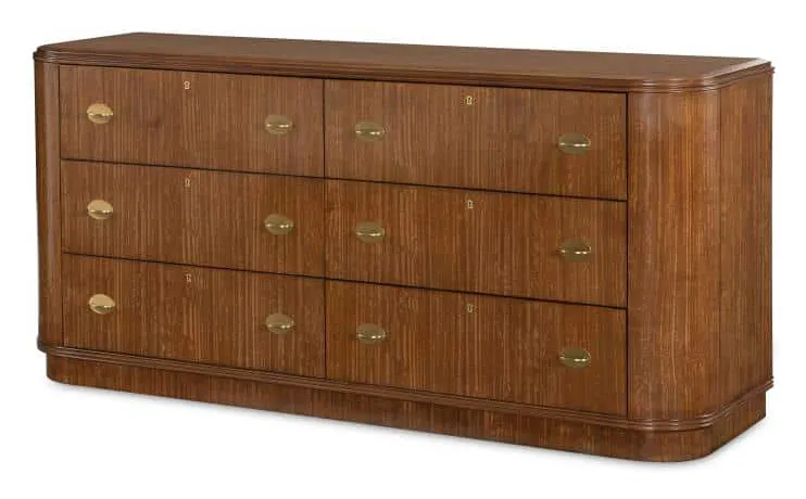 Century CEA-201-V1 Maxwell Six Drawer Dresser - Clove Century CEA-201-V1 Maxwell Six Drawer Dresser - Clove