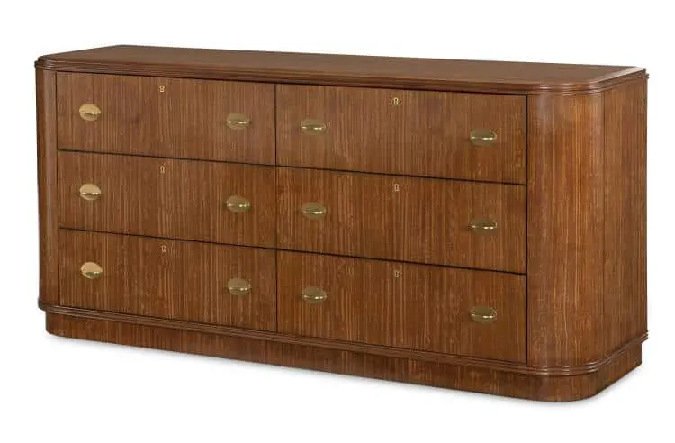 Century CEA-201-V1 Maxwell Six Drawer Dresser - Clove Century CEA-201-V1 Maxwell Six Drawer Dresser - Clove