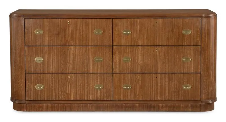 Century CEA-201-V1 Maxwell Six Drawer Dresser - Clove Century CEA-201-V1 Maxwell Six Drawer Dresser - Clove