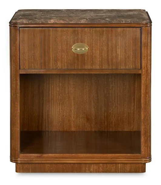Century CEA-222-V1 Maxwell Single Drawer Nightstand - Clove Century CEA-222-V1 Maxwell Single Drawer Nightstand - Clove