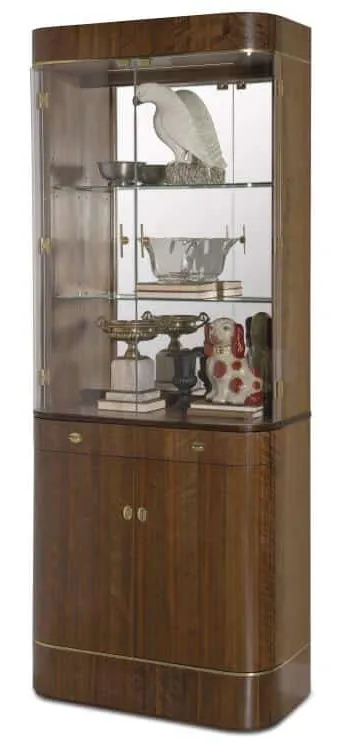 Century CEA-421-V1 Milford Curio Cabinet - Kona Century CEA-421-V1 Milford Curio Cabinet - Kona