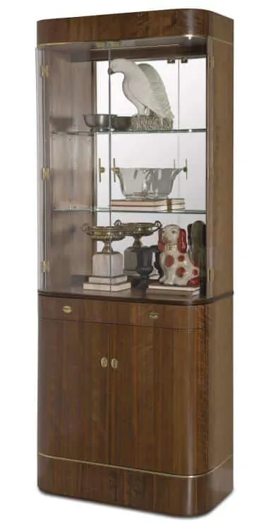 Century CEA-421-V1 Milford Curio Cabinet - Kona Century CEA-421-V1 Milford Curio Cabinet - Kona