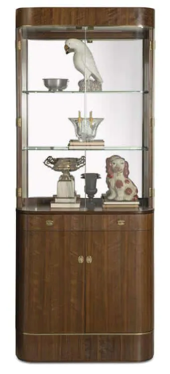 Century CEA-421-V1 Milford Curio Cabinet - Kona Century CEA-421-V1 Milford Curio Cabinet - Kona
