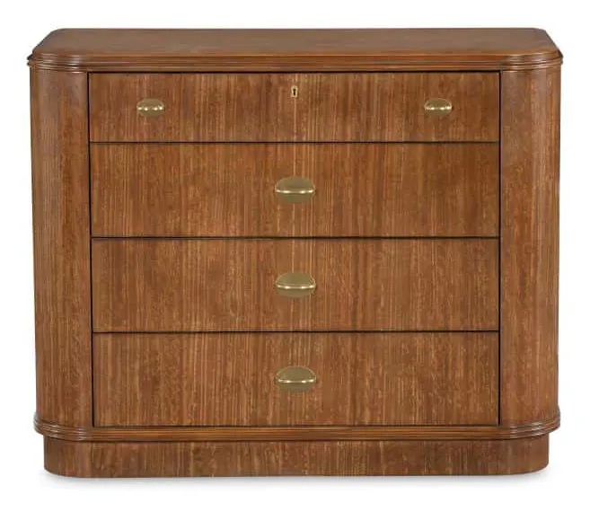 Century CEA-704-V1 Theodore Four Drawer Chest - Clove Century CEA-704-V1 Theodore Four Drawer Chest - Clove