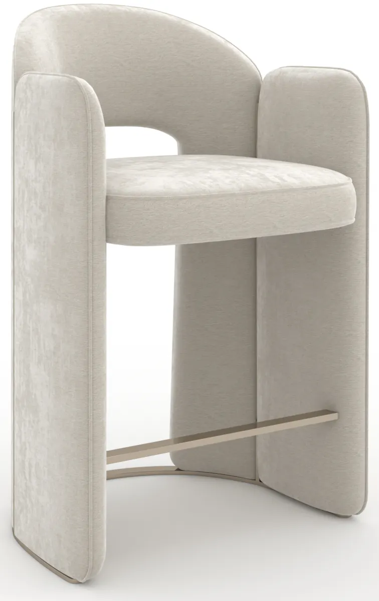 Caracole CLA-425V-311 Overlap Counter Stool Ivory Caracole CLA-425V-311 Overlap Counter Stool Ivory
