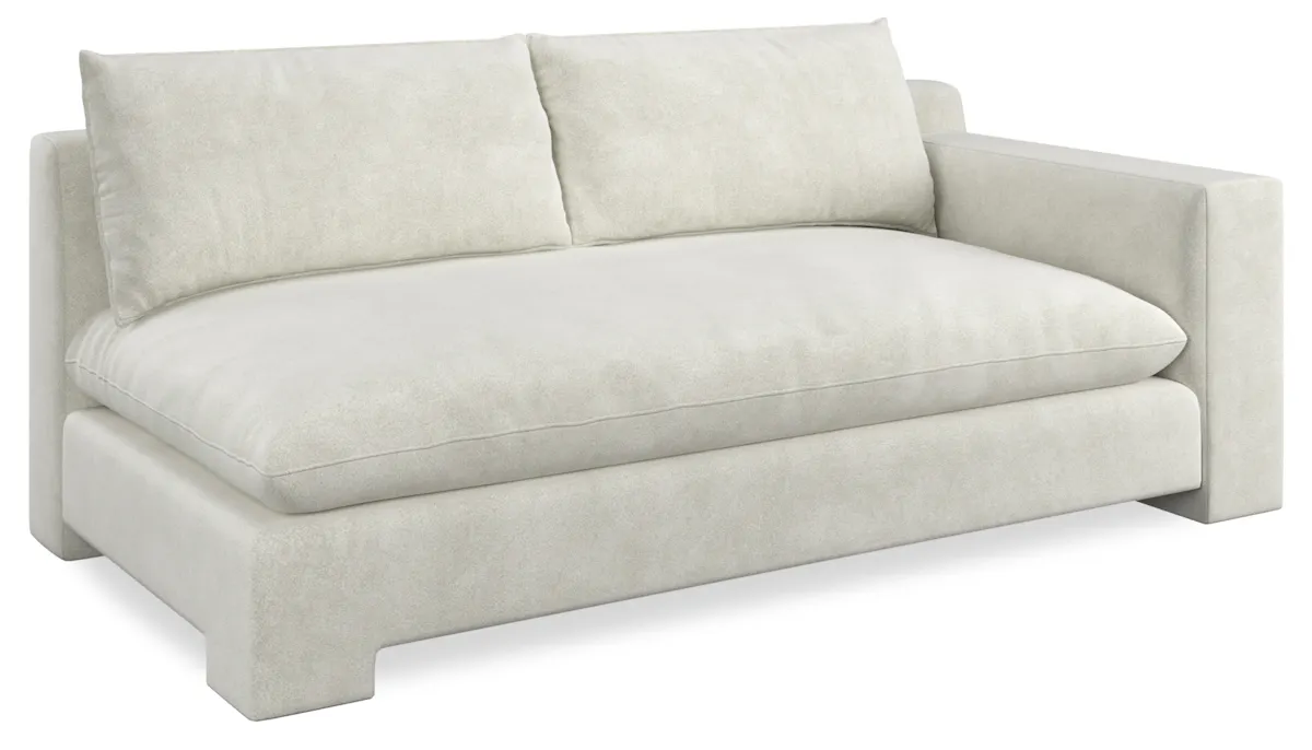 Caracole UPH-425V-RL6-A Devon RAF Loveseat Ivory Caracole UPH-425V-RL6-A Devon RAF Loveseat Ivory
