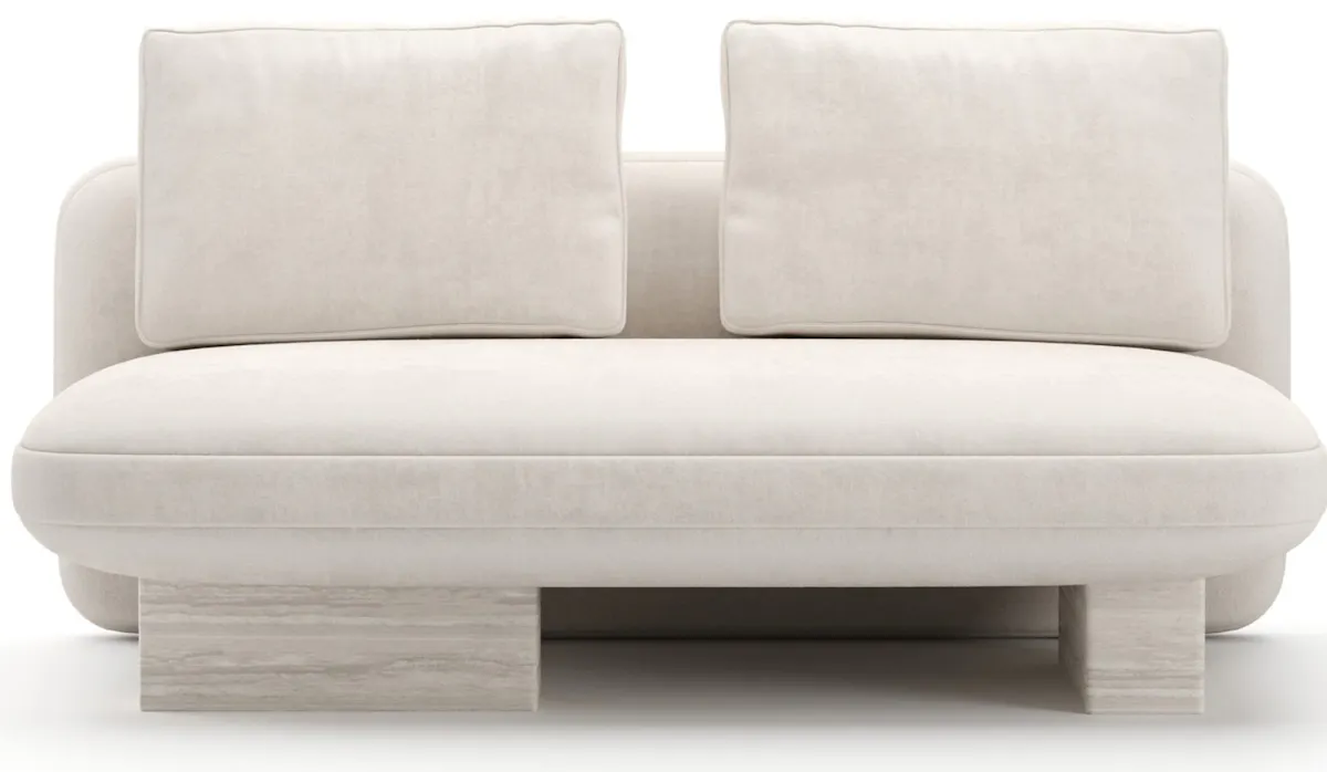 Caracole UPH-425V-AL5-B Overlap Armless Loveseat Ecru Caracole UPH-425V-AL5-B Overlap Armless Loveseat Ecru