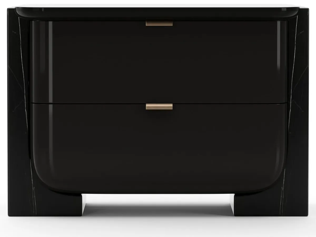 Caracole CLA-425V-0617 Overlap Large Nightstand Dark Caracole CLA-425V-0617 Overlap Large Nightstand Dark